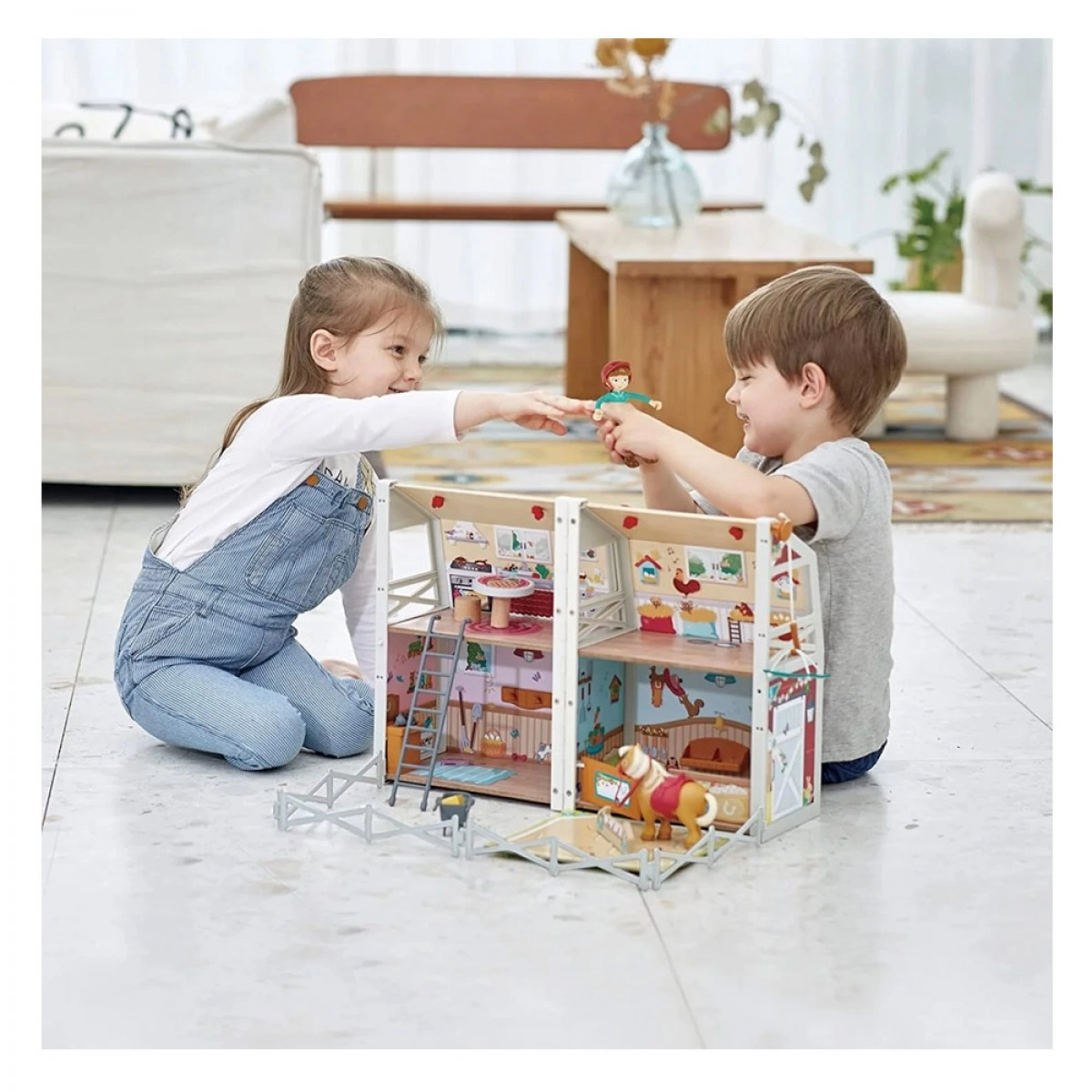 HAPE HAPPY FAMILY ΞΥΛΙΝΟΣ ΣΤΑΒΛΟΣ ΠΟΝΥ Ε3409