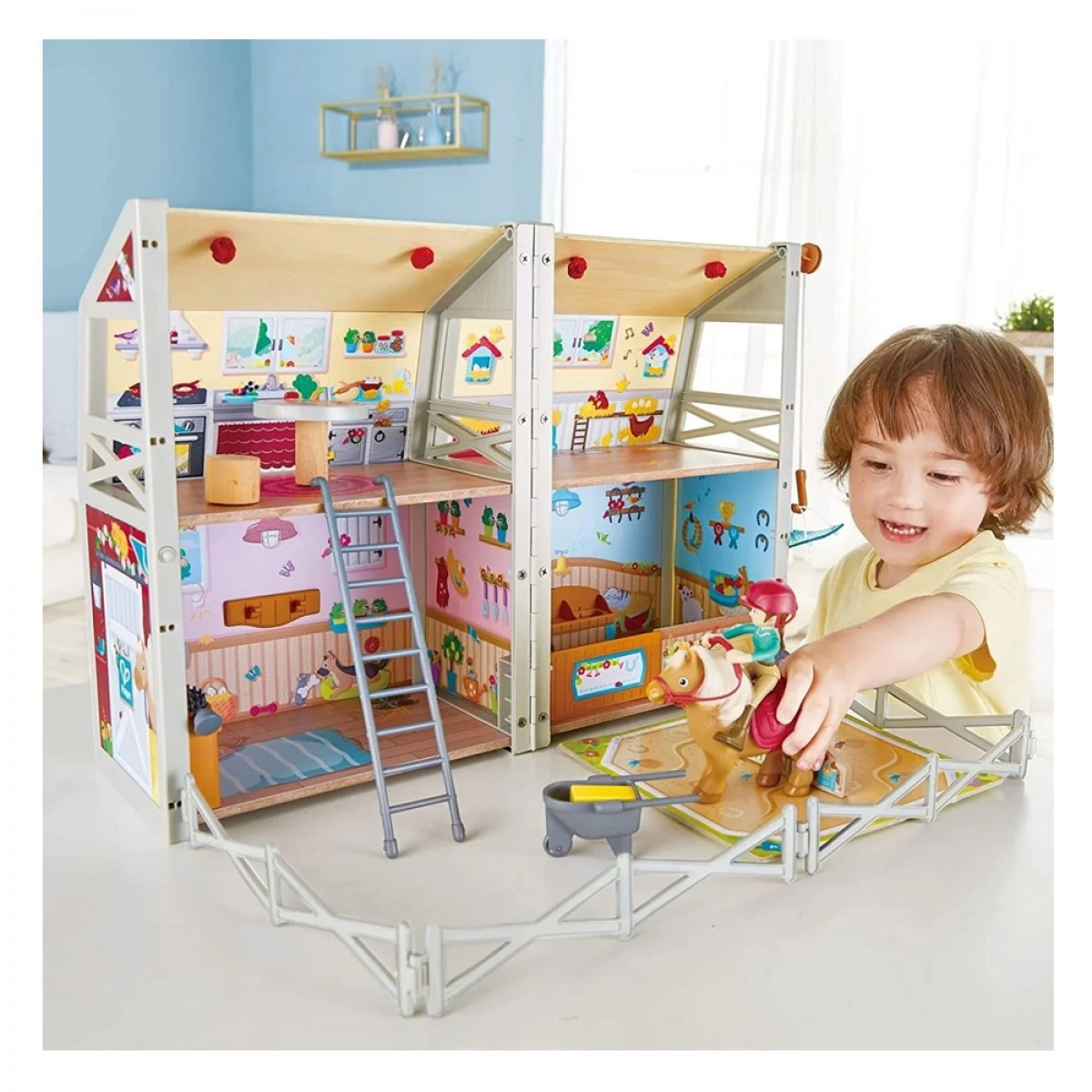 HAPE HAPPY FAMILY ΞΥΛΙΝΟΣ ΣΤΑΒΛΟΣ ΠΟΝΥ Ε3409