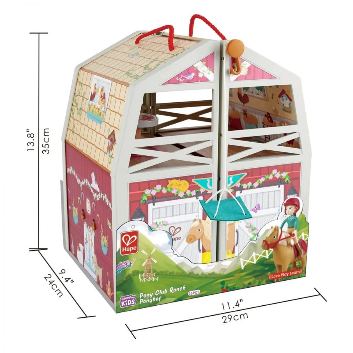 HAPE HAPPY FAMILY ΞΥΛΙΝΟΣ ΣΤΑΒΛΟΣ ΠΟΝΥ Ε3409