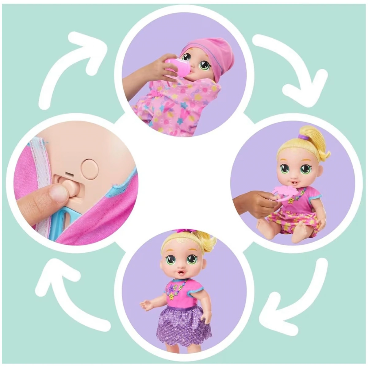 HASBRO BABY ALIVE BABY GROWS UP LALA G1444