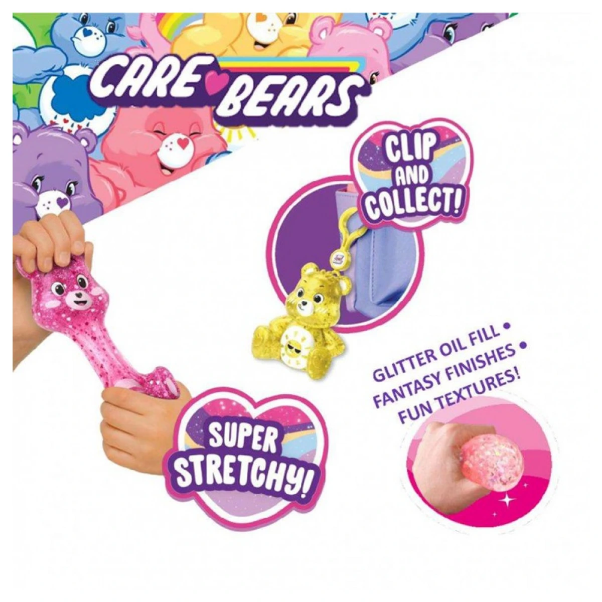 --- STRETCHY CARE BEARS 4 ΣΧΕΔΙΑ 6446