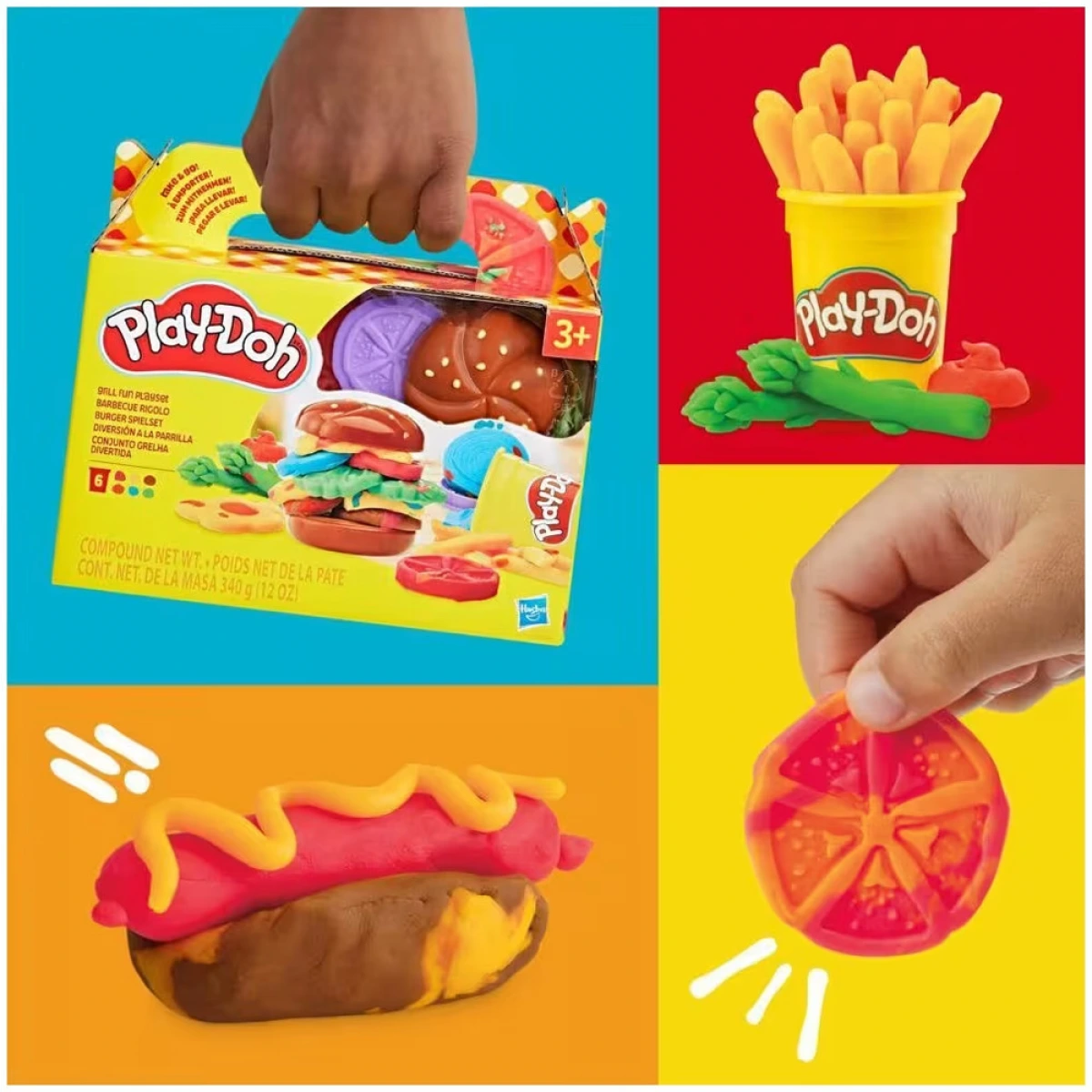HASBRO FOOD SHAPES GRILL FUN PLAYSET G1609