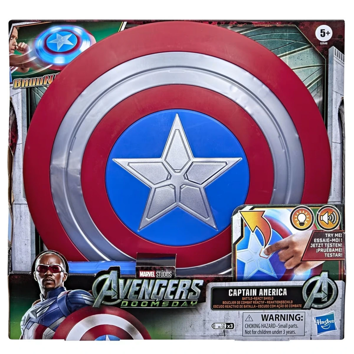 HASBRO MARVEL AVENGERS DOOMSDAY CAPTAIN AMERICA BATTLE REACT SHIELD G2648