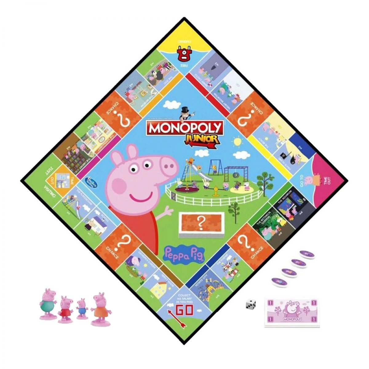 HASBRO BOARD GAME MONOPOLY JUNIOR PEPPA F1656