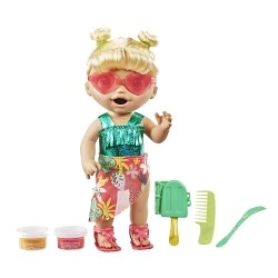 HASBRO BABY ALIVE SUNSHINE SNACKS BLOND HAIR F1680