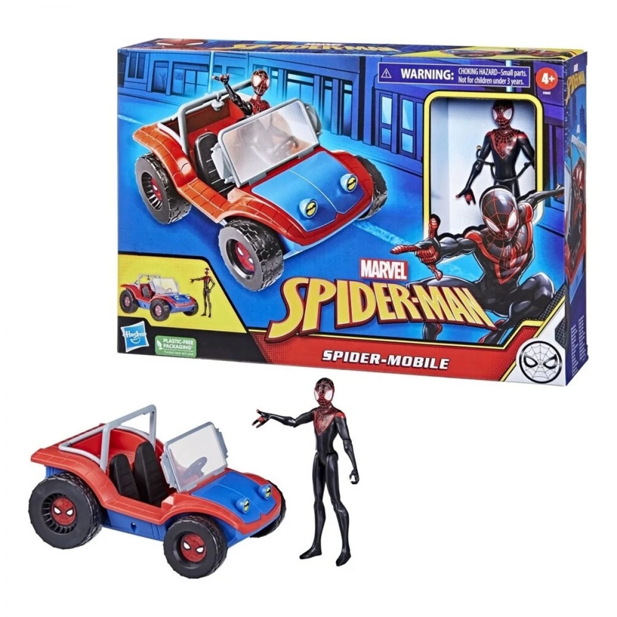 HASBRO SPIDER-MAN VERSE VEHICLE AND 6 IN FIGURE F5620