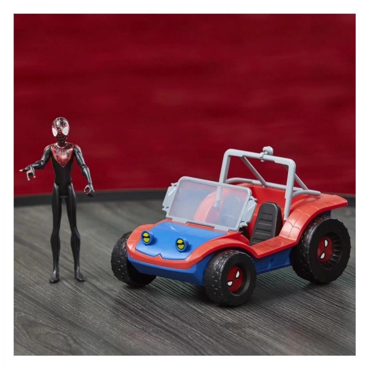 HASBRO SPIDER-MAN VERSE VEHICLE AND 6 IN FIGURE F5620