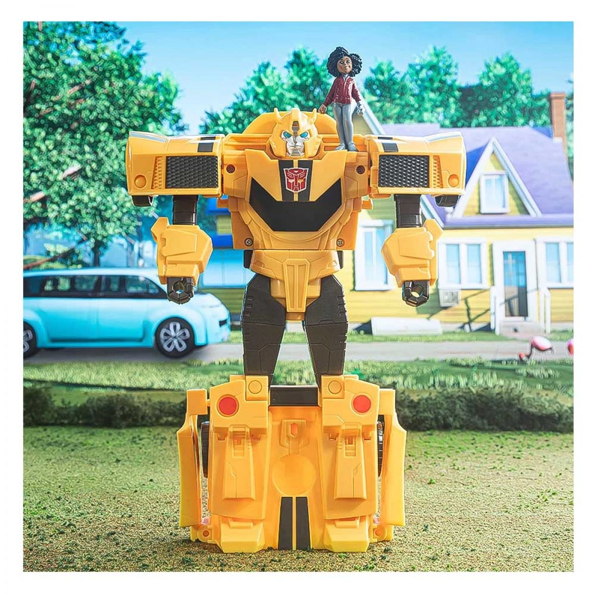 HASBRO TRANSFORMER EARTHSPARK SPINCHANGER BUMBLEBEE F7662