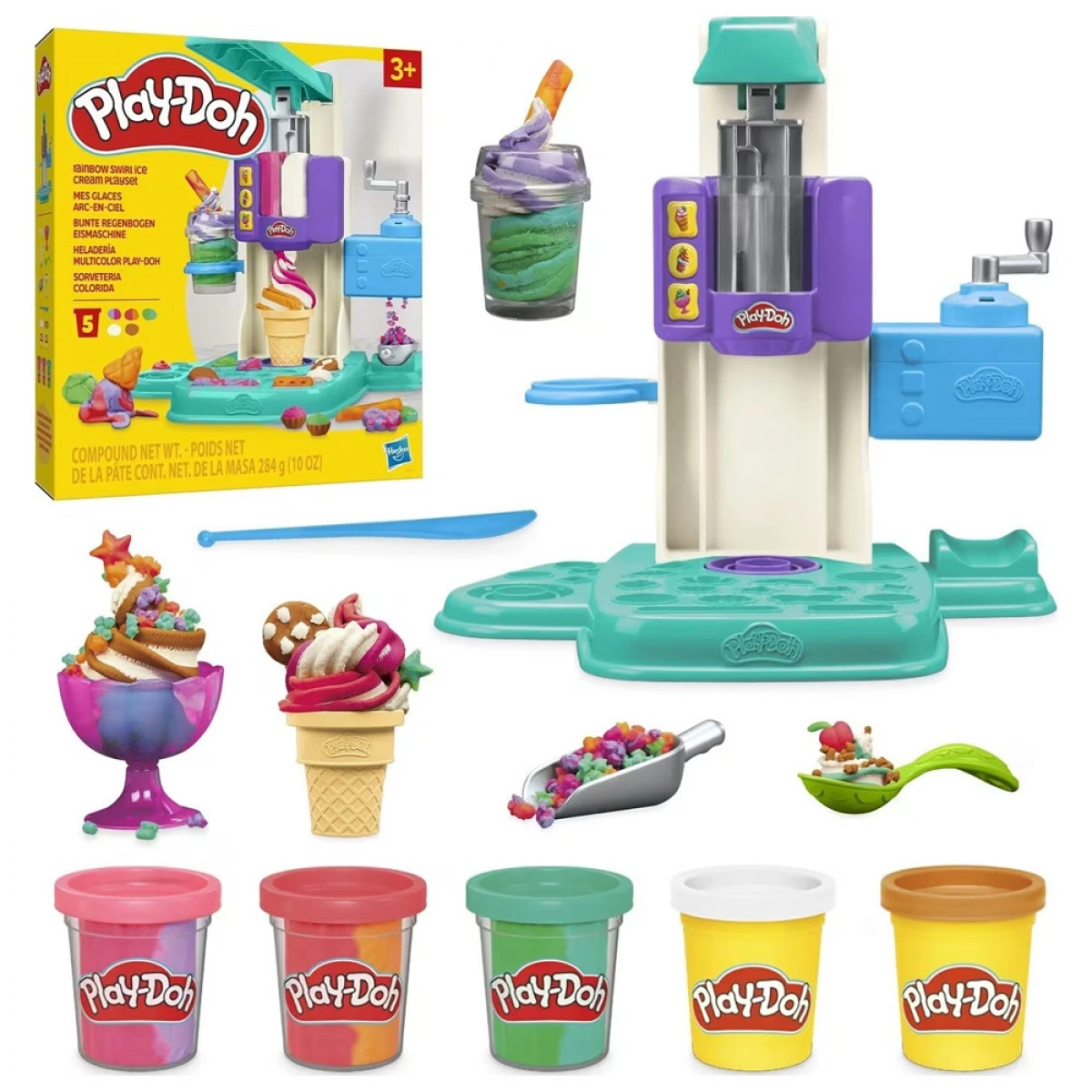 HASBRO RAINBOW SWIRL ICE CREAM PLAYSET 0028