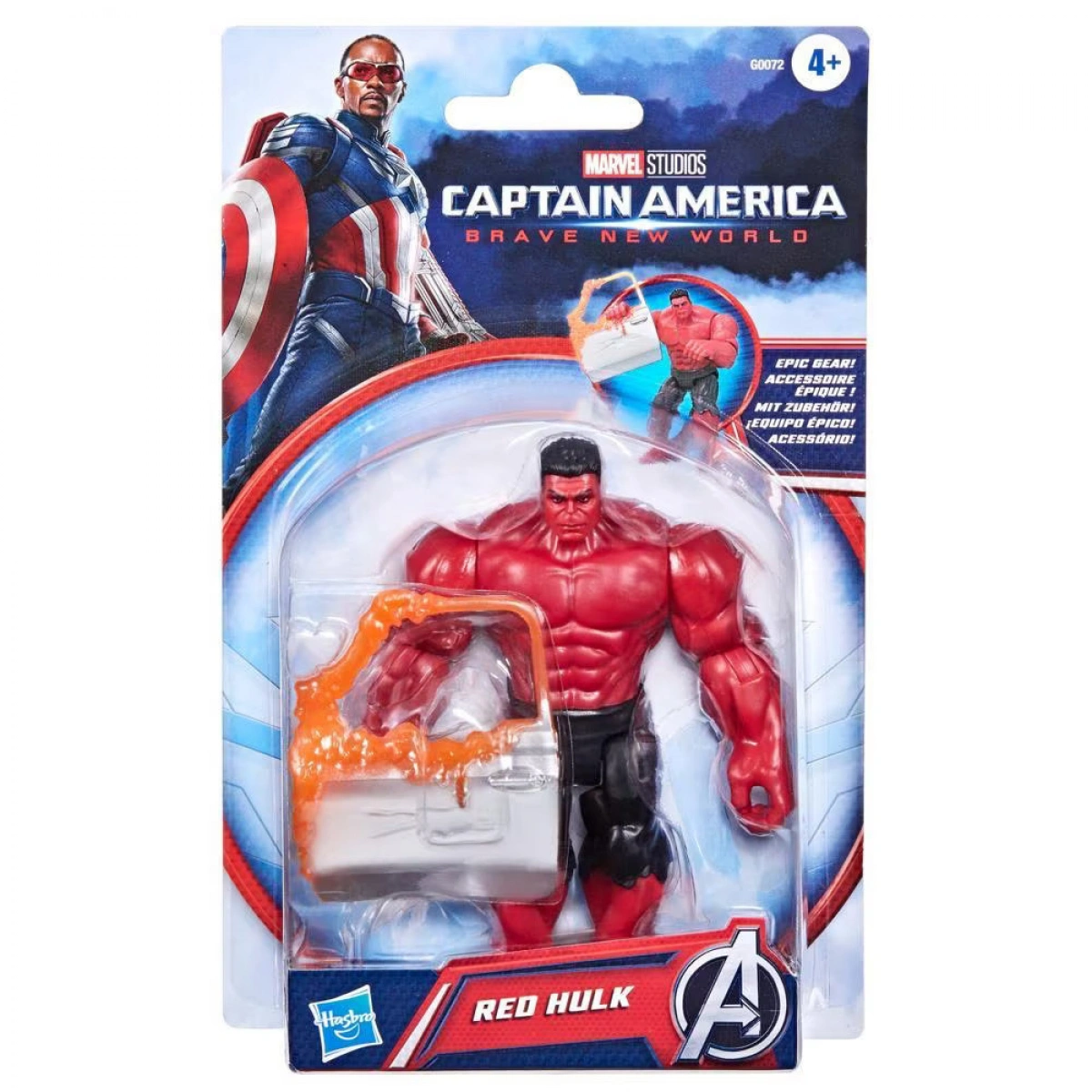 HASBRO AVENGERS EPIC HERO SERIES CAPTAIN AMERICA: BRAVE NEW WORLD RED HULK 10ΕΚ. 00725