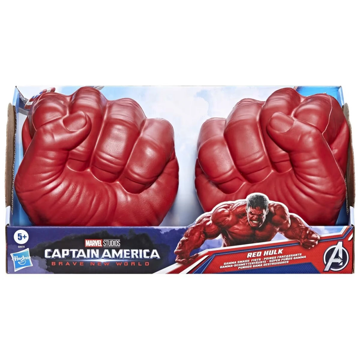 HASBRO AVENGERS CAPTAIN AMERICA BRAVE NEW WORLD RED HULK GAMMA SMASH FISTS G0070