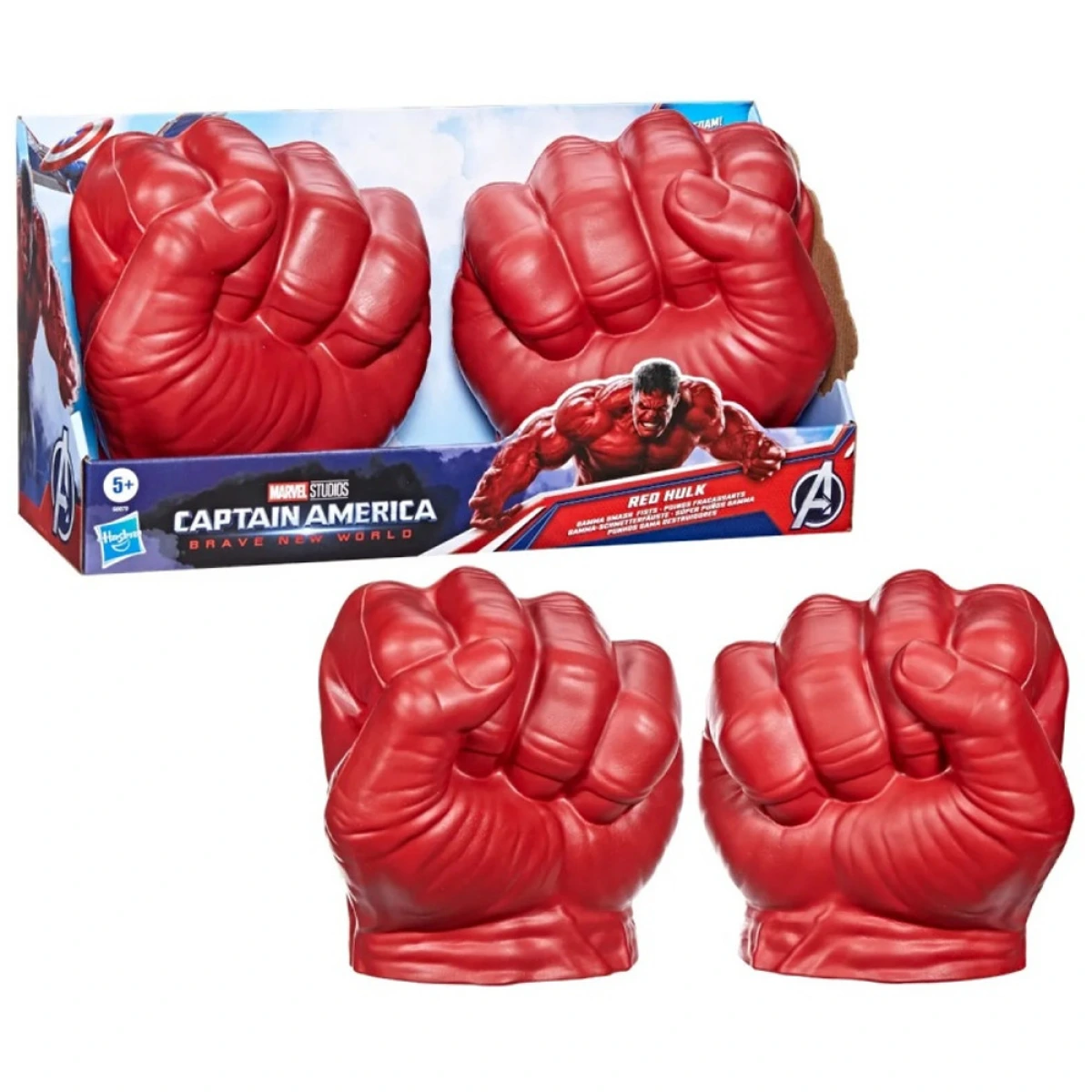 HASBRO AVENGERS CAPTAIN AMERICA BRAVE NEW WORLD RED HULK GAMMA SMASH FISTS G0070
