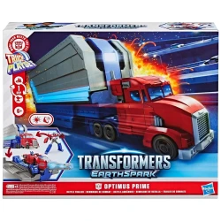 HASBRO TRANSFORMERS EARTHSPARK OPTIMUS PRIME BATTLE TRAILER PLAYSET G0750