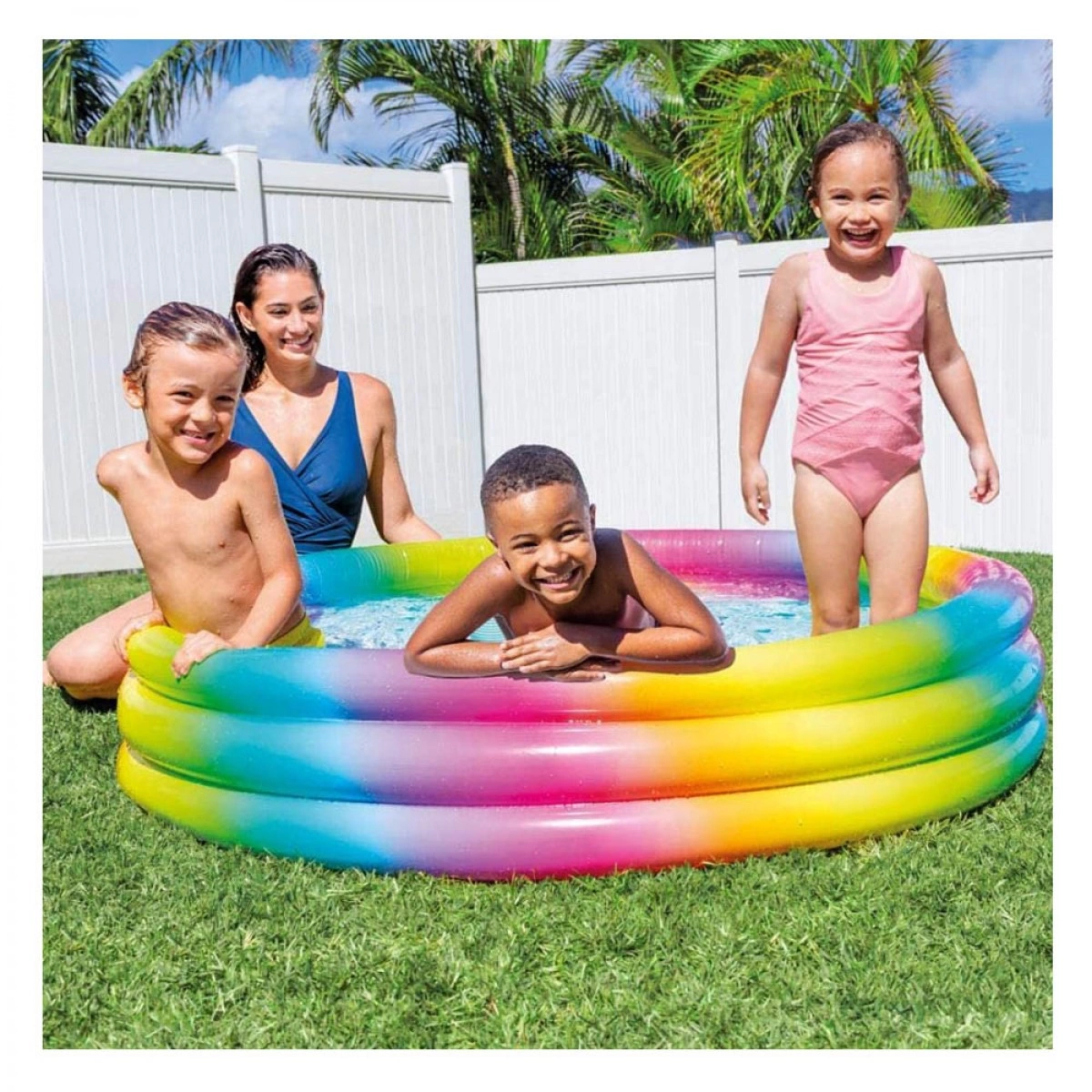 INTEX ΠΙΣΙΝΑ RAINBOW OMBRE ΡΟΟL 58449 (168X41CM)