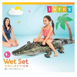 INTEX ΚΡΟΚΟΔΕΙΛΟΣ REALISTIC RIDE ON 1.70 X 86 CM 57551