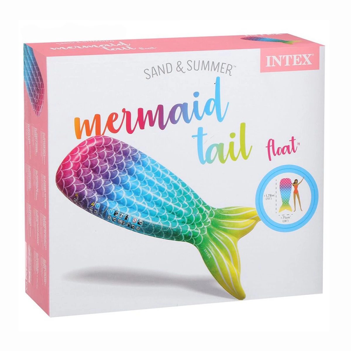 INTEX ΣΤΡΩΜΑ MERMAID TAIL (178 X 71)CM 58788