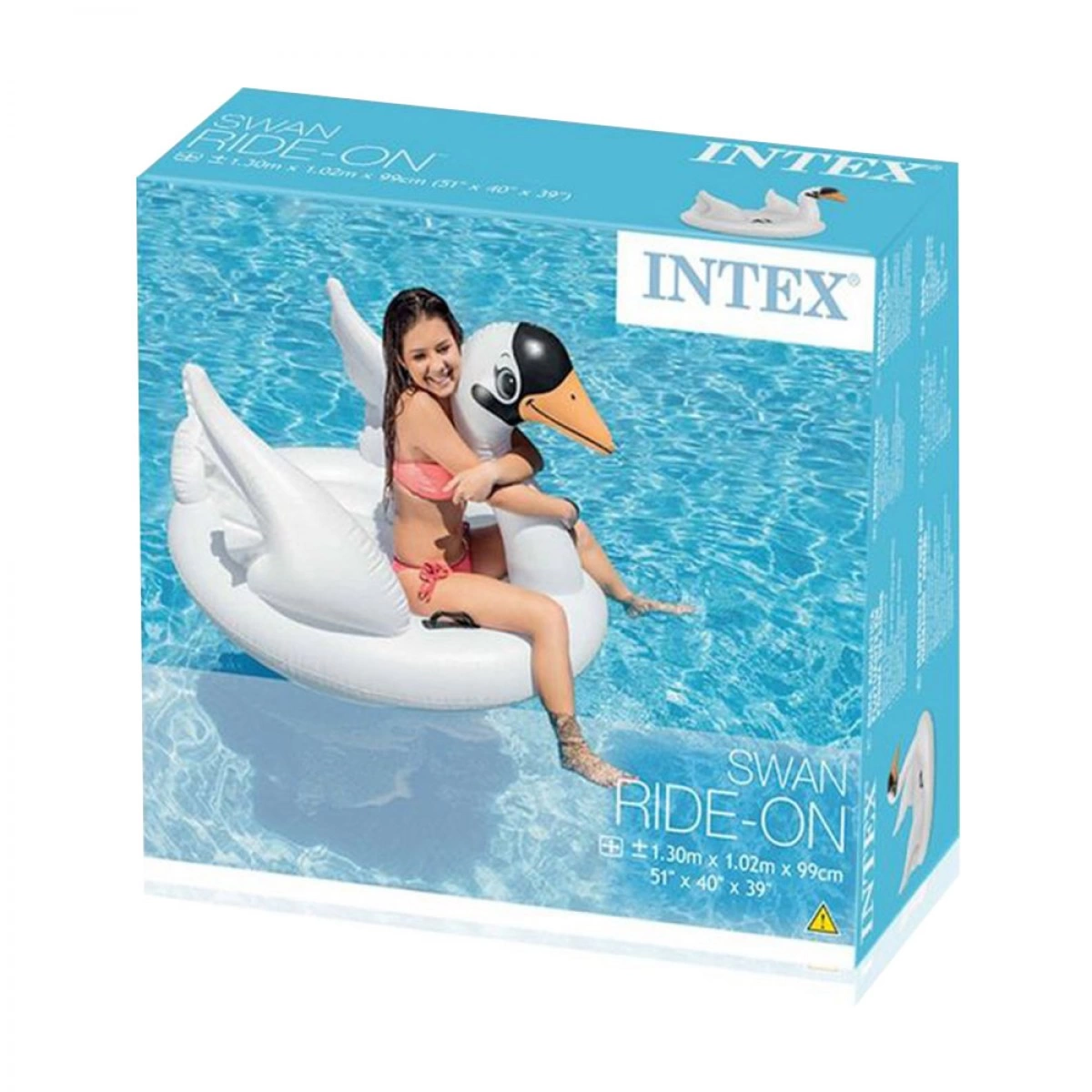 INTEX ΦΟΥΣΚΩΤΟΣ ΚΥΚΝΟΣ SWAN RIDE ON 130 Χ 102 Χ 99 ΕΚ 57557