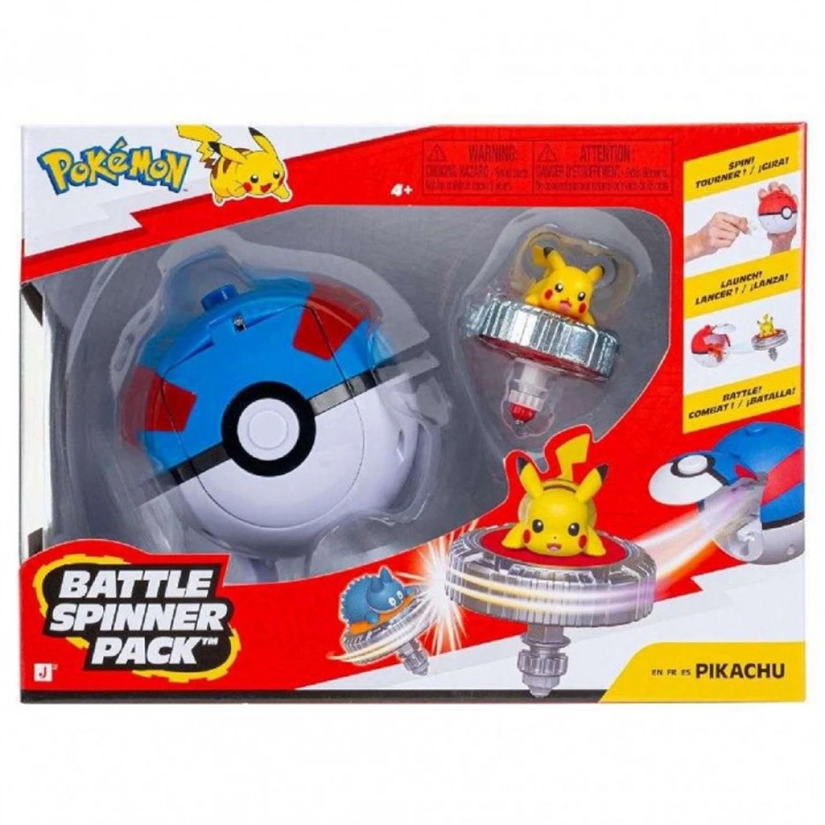 JAZWARES POKEMON BATTLE SPINNER (PIKACHU) 4397/4936