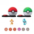 JAZWARES POKEMON-ΠΑΙΧΝΙΔΙ ΜΑΧΗΣ 2ΤΕΜ.W3 CHIMCHAR+POKE BALL/WYNAUT+FRIEND BALL PKW3166