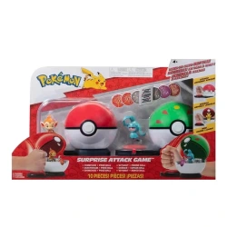 JAZWARES POKEMON-ΠΑΙΧΝΙΔΙ ΜΑΧΗΣ 2ΤΕΜ.W3 CHIMCHAR+POKE BALL/WYNAUT+FRIEND BALL PKW3166