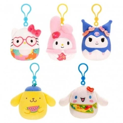 JAZWARES SQUISHMALLOWS SANRIO ΛΟΥΤΡΙΝΑ ΜΠΡΕΛΟΚ 9CM.TROPICAL FOOD (5 ΣΧΕΔΙΑ) JWSQ0592