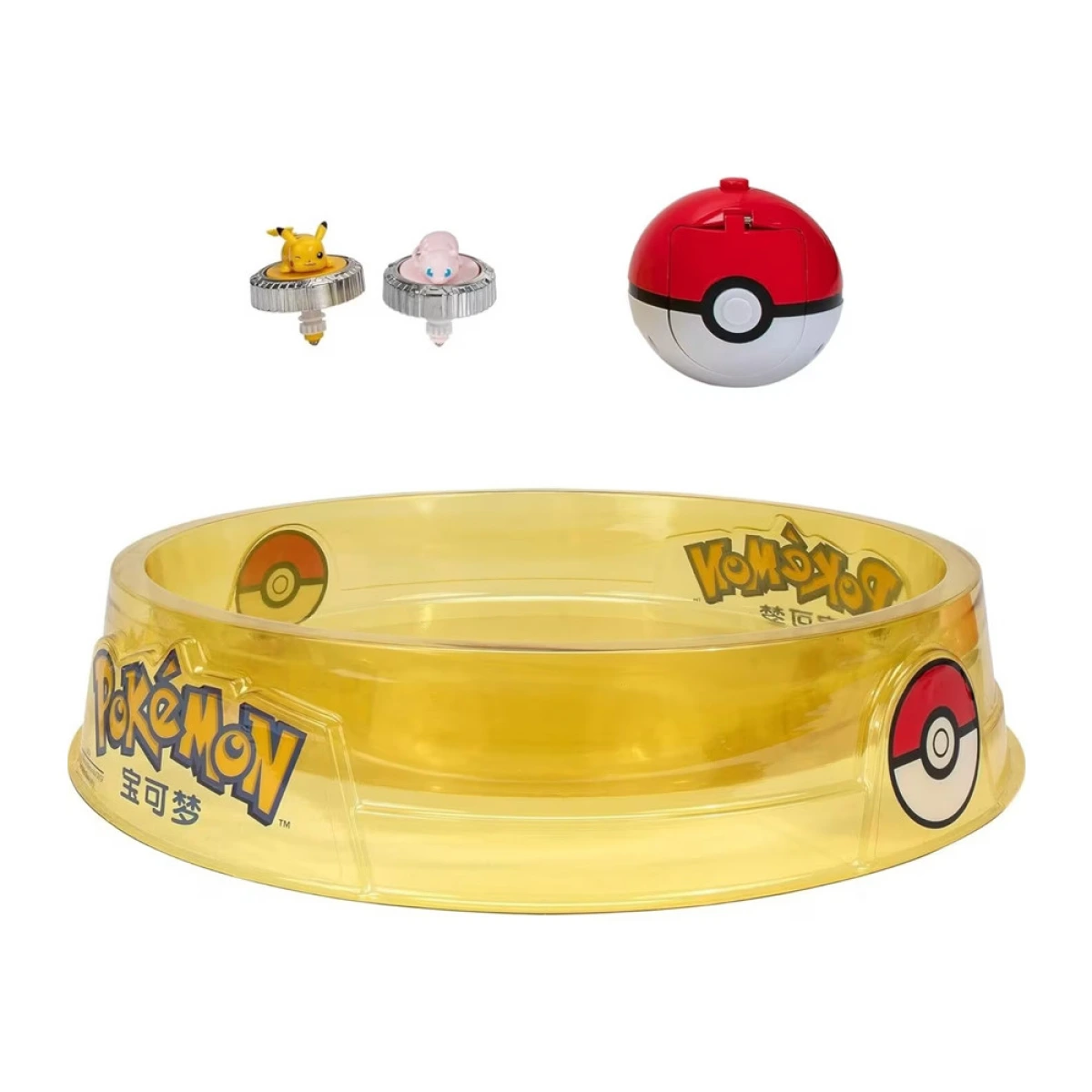 JAZWARES POKEMON -BATTLE SPINNER 2 ΤΕΜ. ΜΕ ΦΙΓΟΥΡΑ ΚΑΙ ΑΡΕΝΑ JW004402