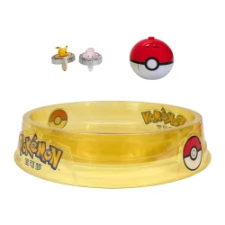 JAZWARES POKEMON -BATTLE SPINNER 2 ΤΕΜ. ΜΕ ΦΙΓΟΥΡΑ ΚΑΙ ΑΡΕΝΑ JW004402