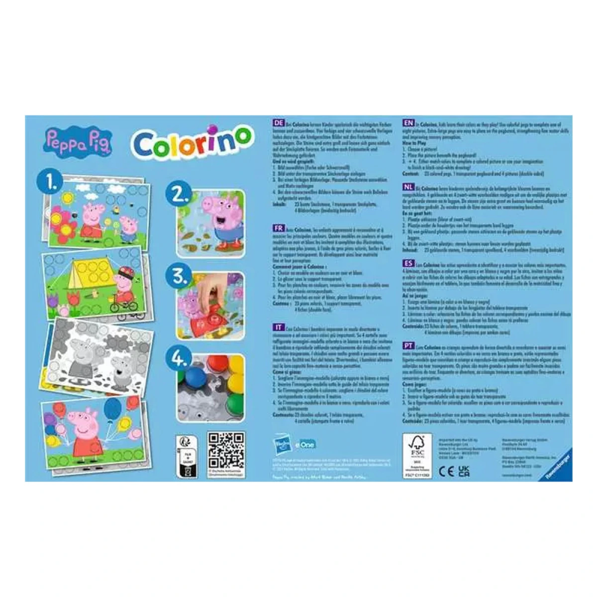 RAVENSBURGER ΕΠΙΤΡΑΠΕΖΙΟ COLORINO PEPPA PIG 20892