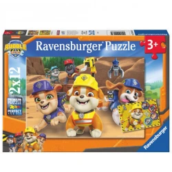 JOHN HELLAS PUZZLE 2X12 PCS RUBBLE & CREW 12004167