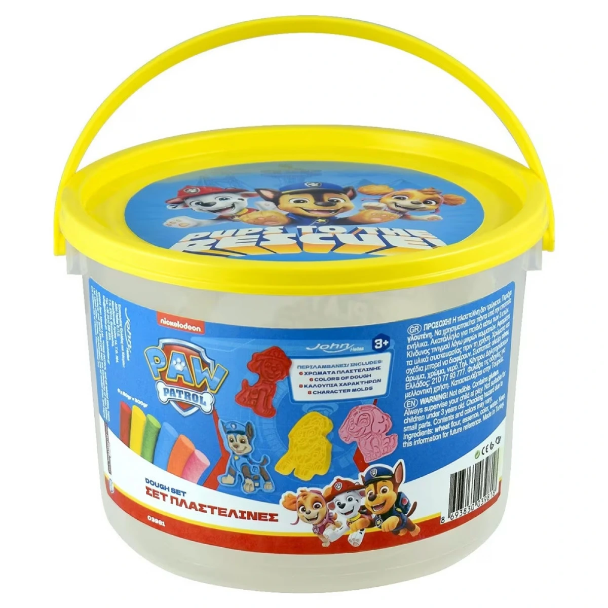 JOHN HELLAS ΠΛΑΣΤΕΛΙΝΗ PAW PATROL ΣΕ ΜΕΓΑΛΟ ΚΟΥΒΑΔΑΚΙ 03981PM