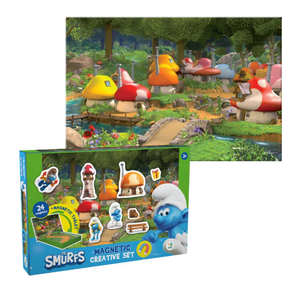 JUST TOYS THE SMURF MAGNETIC GAME 200627
