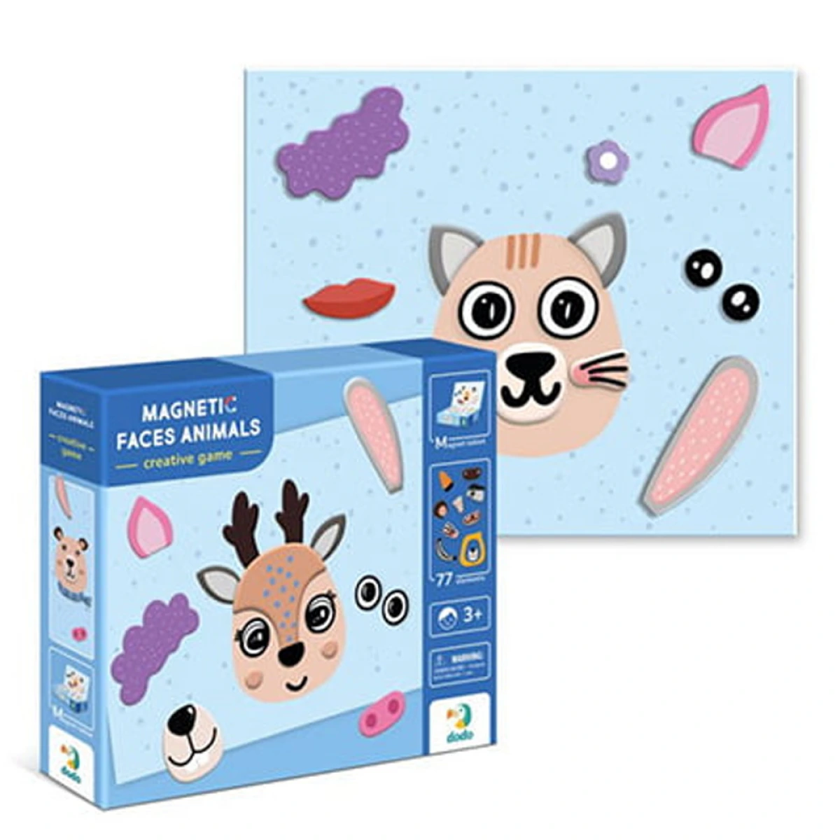 JUST TOYS MAGNETIC FACES ANIMALS 200209