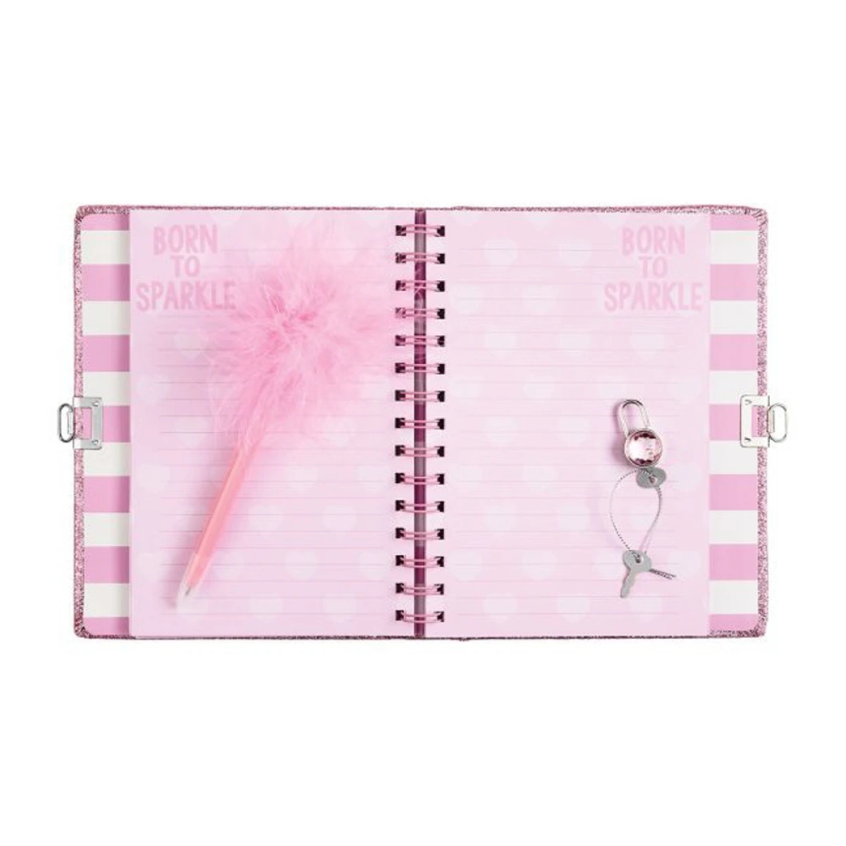 JUST TOYS BORN TO SPARKLE GLITTER JOURNAL AND PEN 72006
