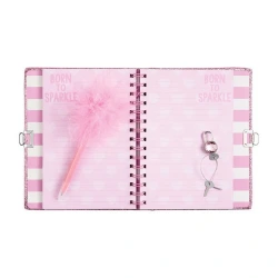 JUST TOYS BORN TO SPARKLE GLITTER JOURNAL AND PEN 72006