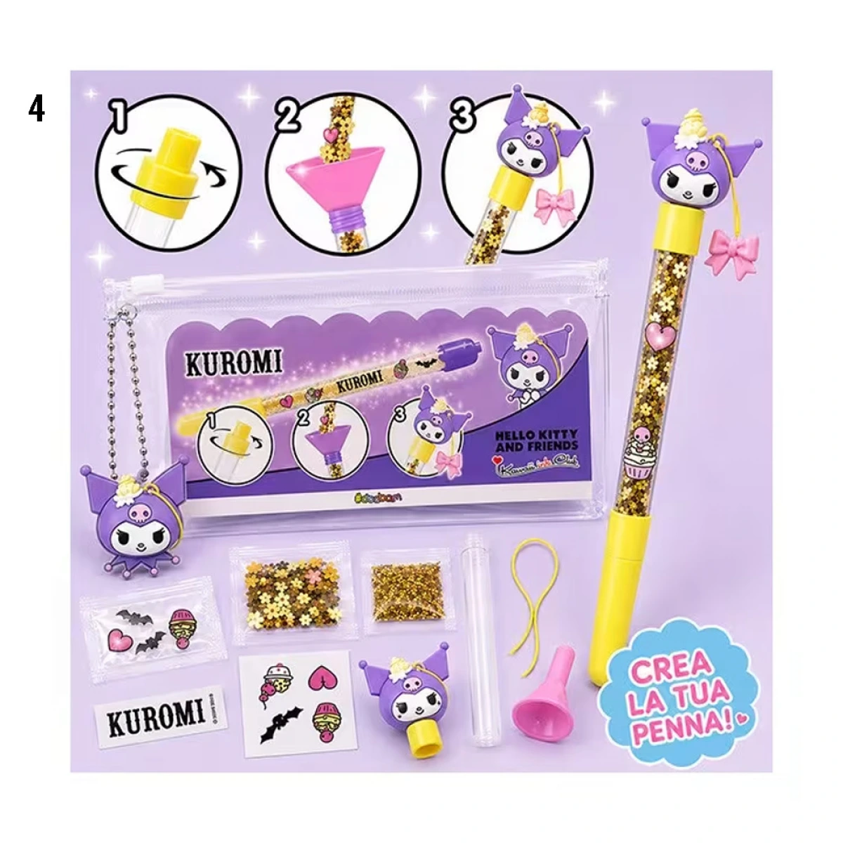 JUST TOYS HELLO KITTY KAWAII INK CLUB MAKE THE PEN 60618