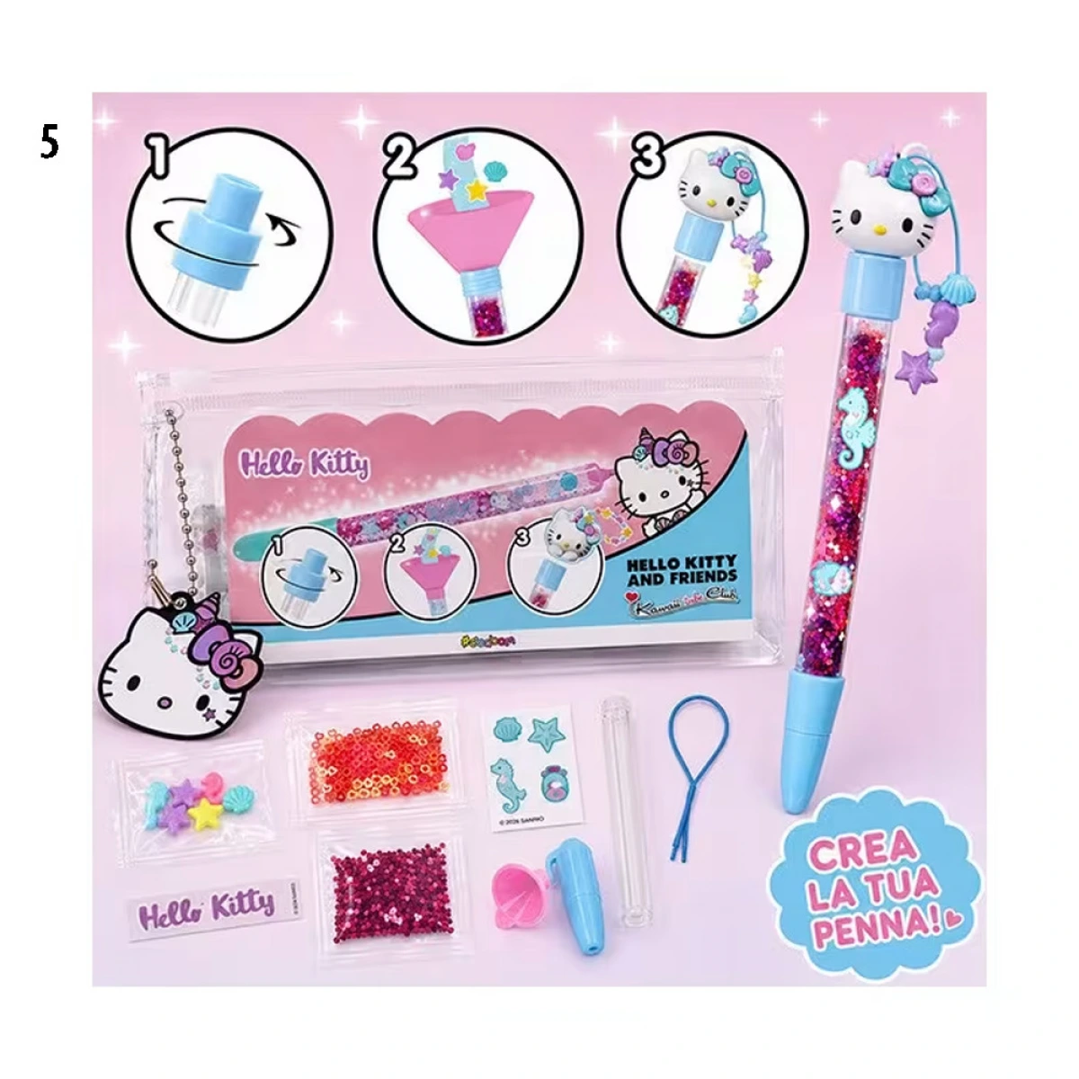 JUST TOYS HELLO KITTY KAWAII INK CLUB MAKE THE PEN 60618