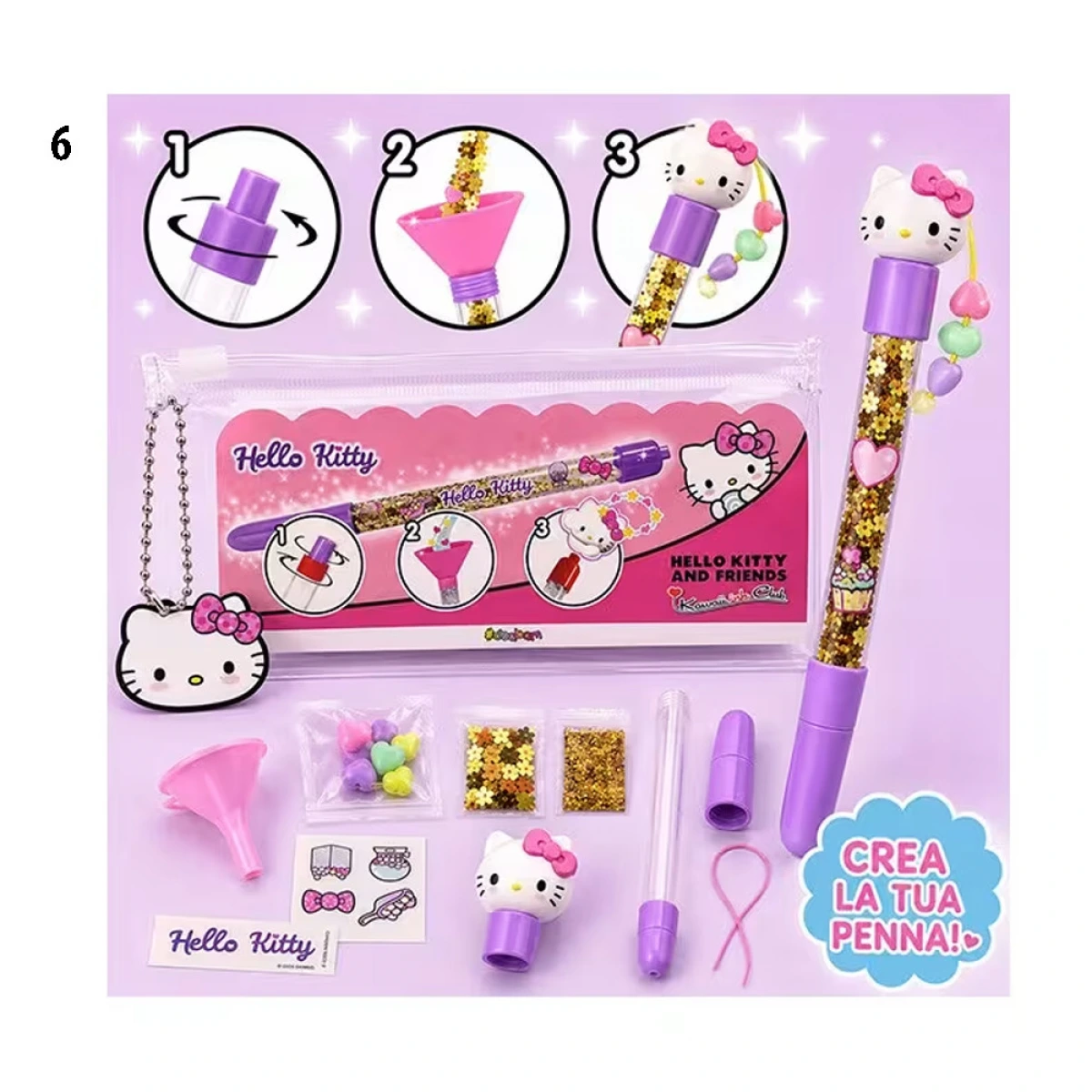 JUST TOYS HELLO KITTY KAWAII INK CLUB MAKE THE PEN 60618