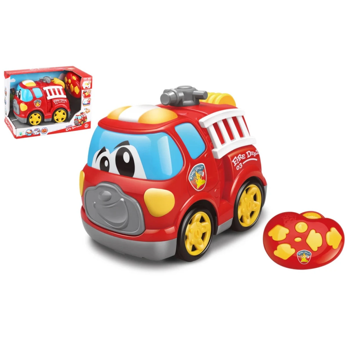 JUST TOYS KIDZ 2 GO CITY SERVICE RC ΠΥΡΟΣΒΕΣΤΙΚΟ ΟΧΗΜΑ 10405