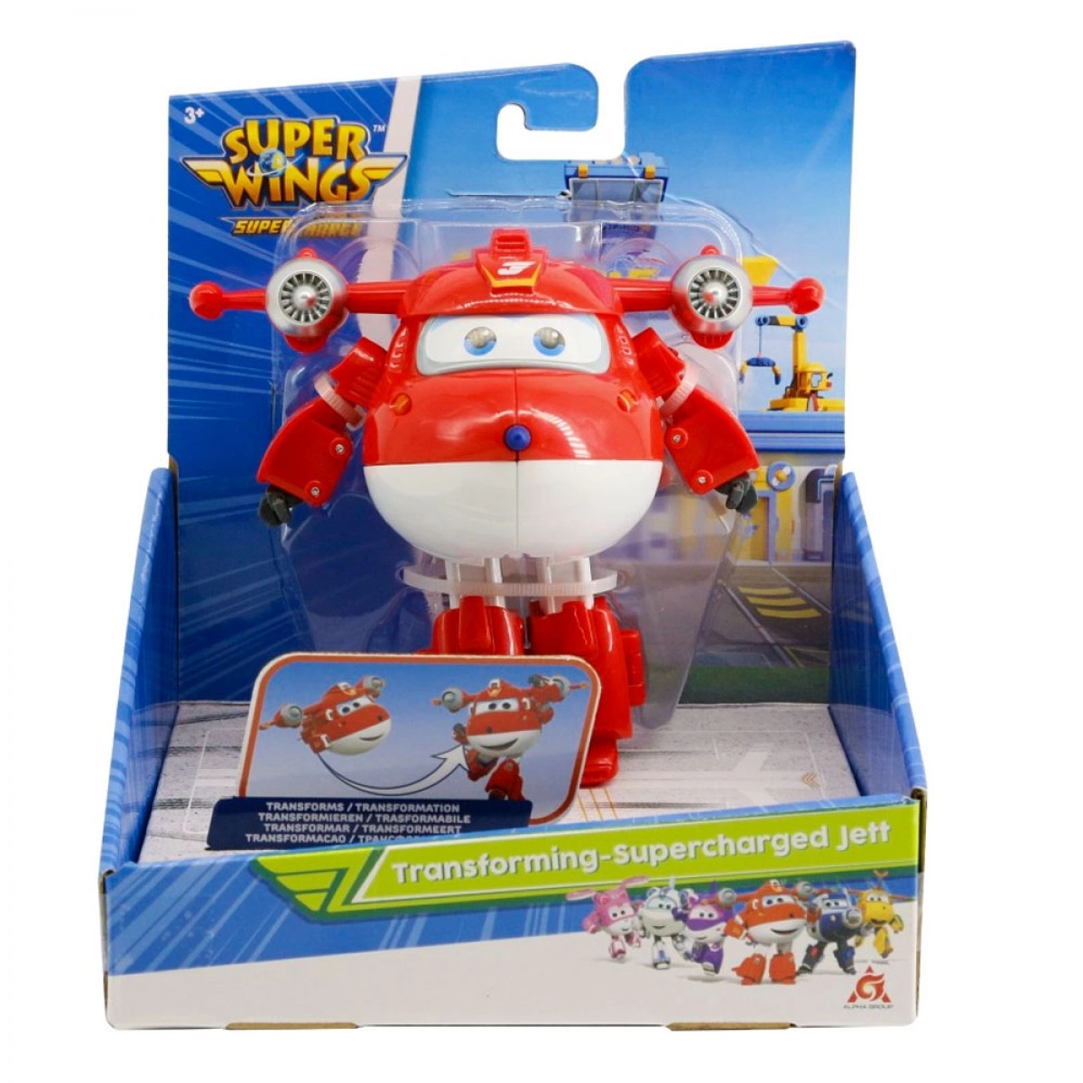 JUST TOYS SUPER WINGS SUPERCHARGED TRANSFORMING JETT 720200/740283