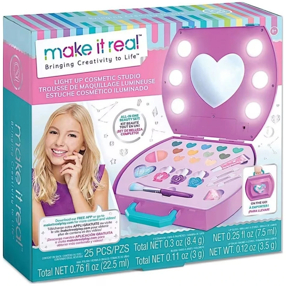 JUST TOYS LIGHT UP COSMETIC STUDIO 2508