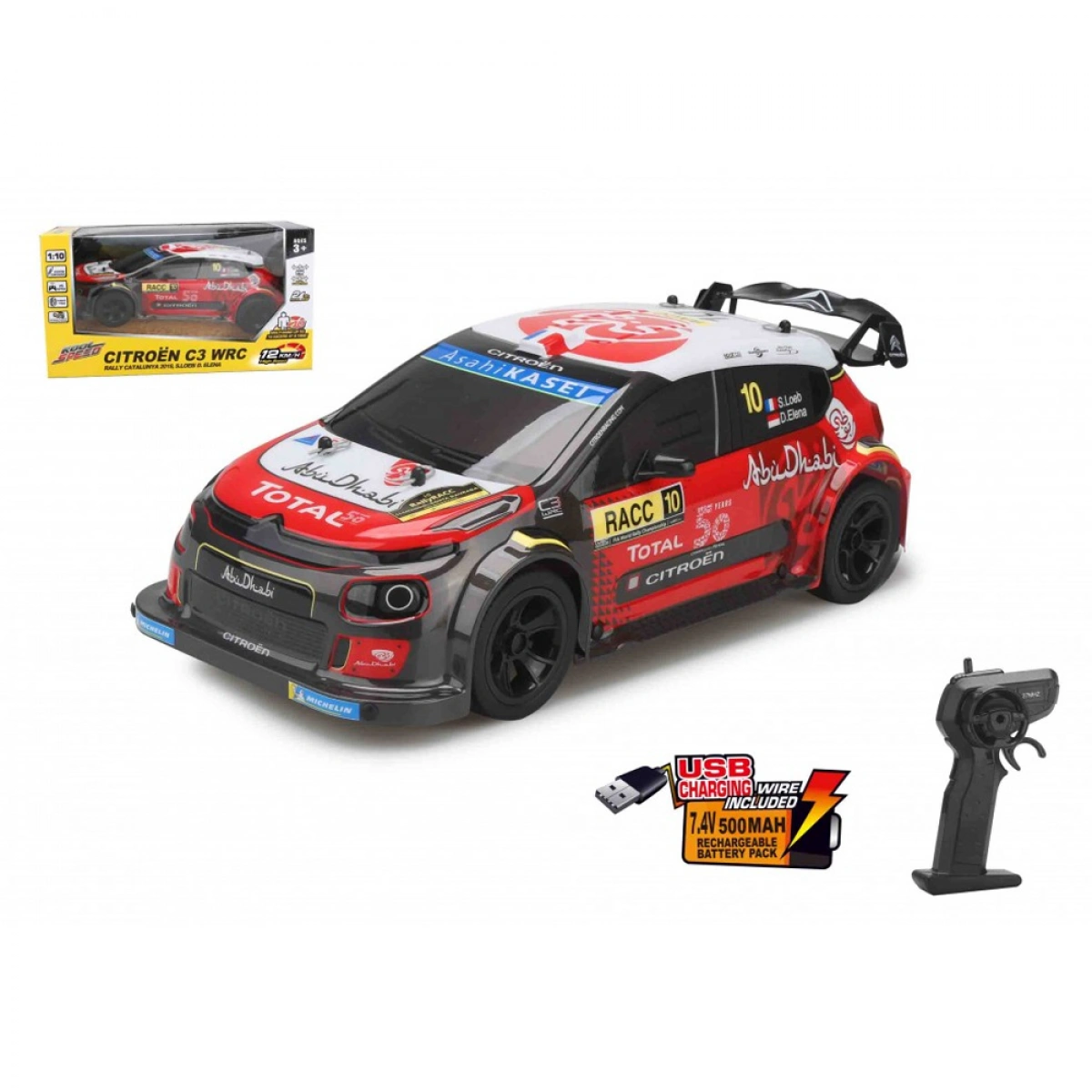 JUST TOYS CITROEN C3 WRC 1:10 (RECHARGEABLE) 0004B