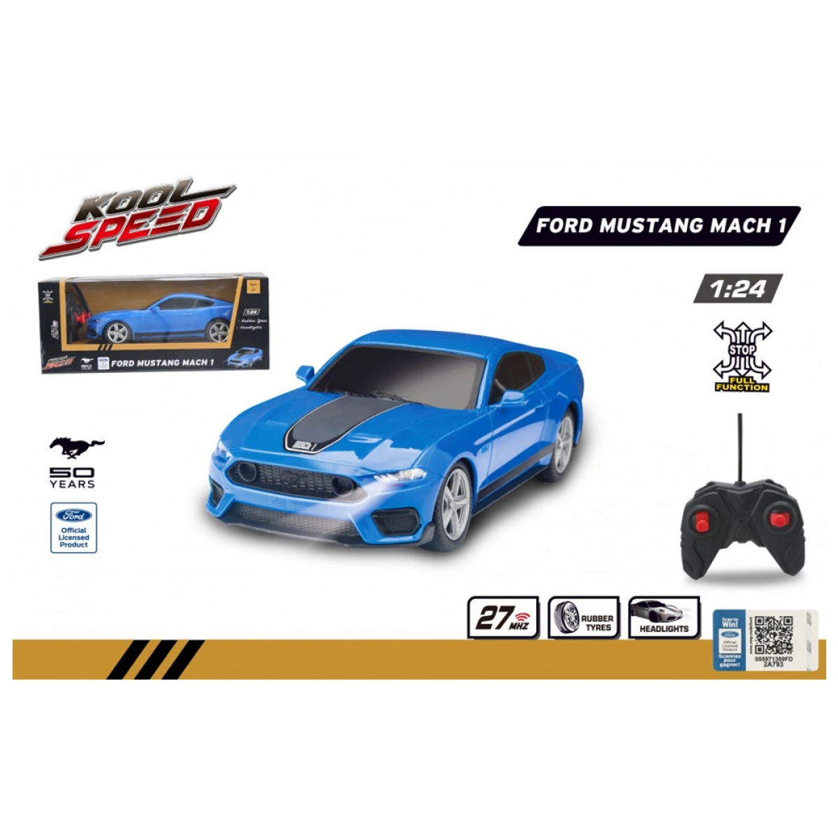 JUST TOYS FORD MUSTANG MACH 1 1:24 10516