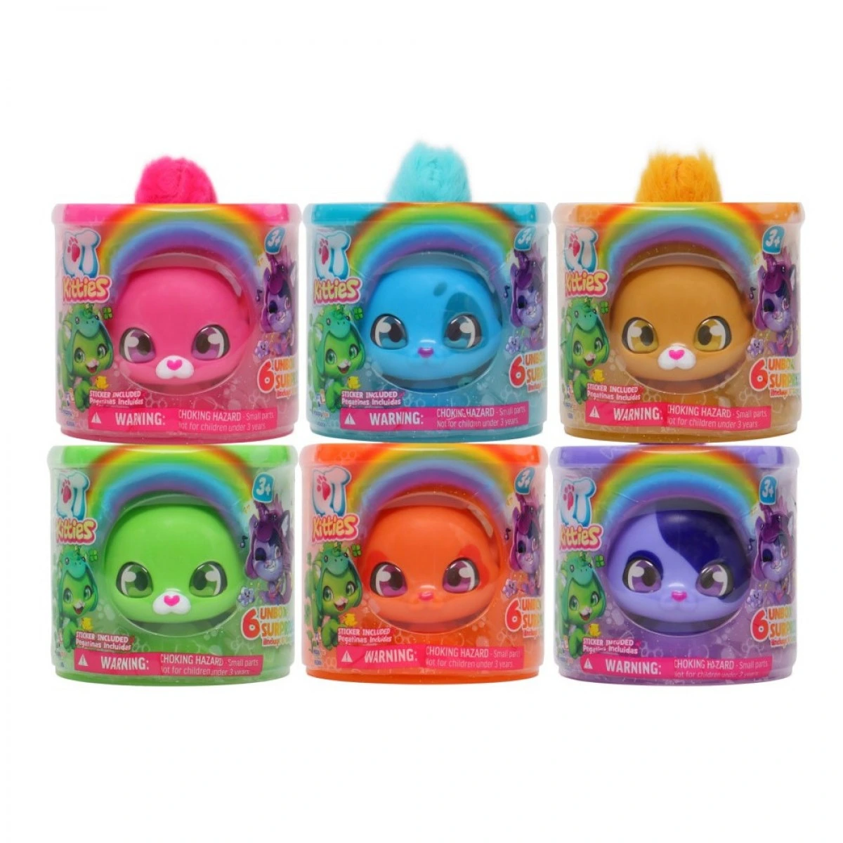 JUST TOYS QT KITTIES RAINBOW FIGURE 6 DRAWINGS 450006