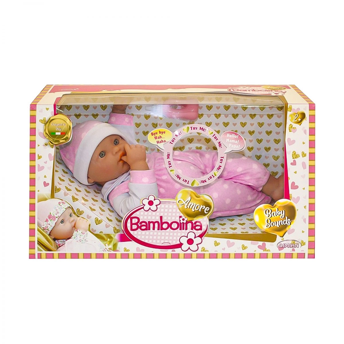 JUST TOYS BAMBOLINA AMORE 36ΕΚΑΤΟΣΤΑ ΜΕ ΗΧΟ & ΑΞΕΣΟΥΑΡ BD1822