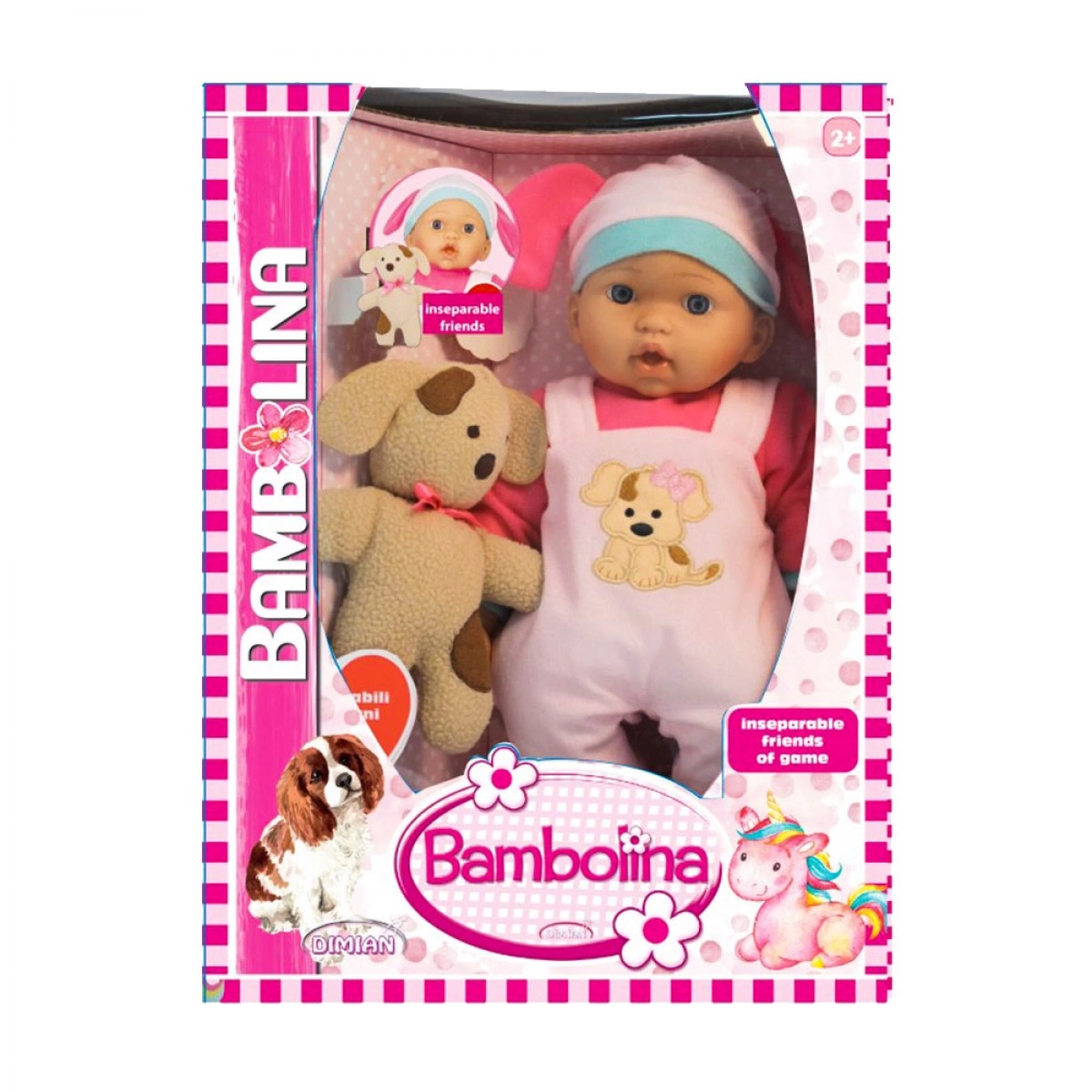 JUST TOYS BAMBOLINA ΜΕ ΤΟ ΣΚΥΛΑΚΙ ΤΗΣ BD1874 (41 ΕΚ.)