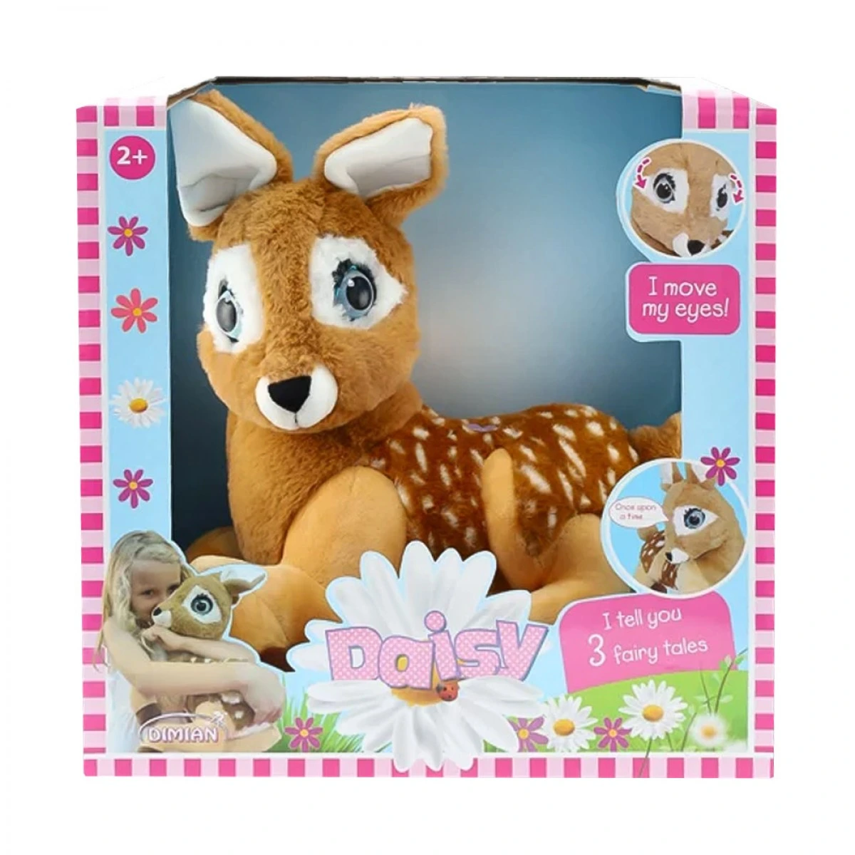 JUST TOYS DAISY THE DEER WITH 3 STORIES BD2021