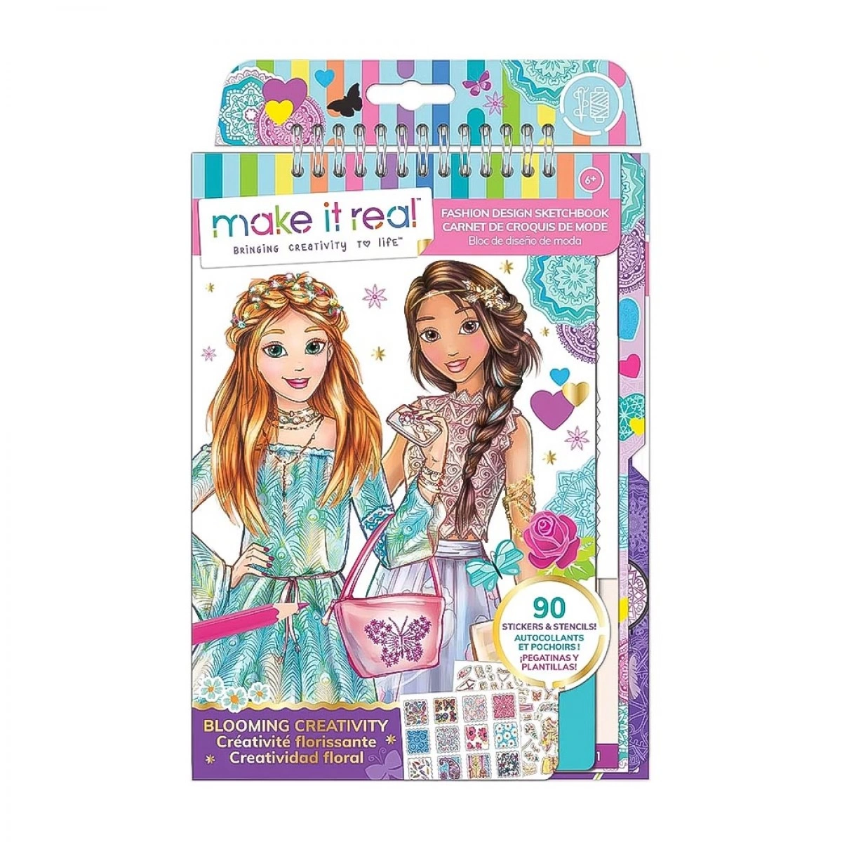 JUST TOYS FASHION  DESIGN SKETCHBOOK BLOOMING CREATIVITY 3202