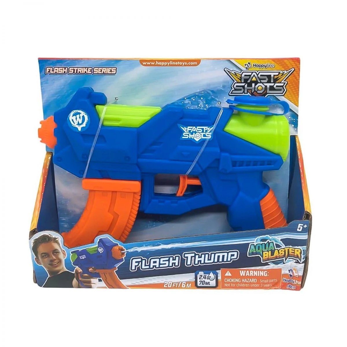JUST TOYS FAST SHOTS WAT BLAS FLASH THUMP 6M WI TA 70ML 580014