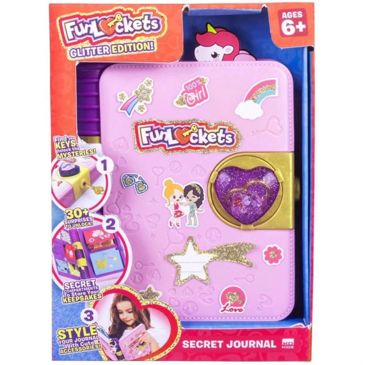 KD GROUP FUNLOCKETS ΜΥΣΤΙΚΟ ΧΡΥΣΟ ΗΜΕΡΟΛΟΓΙΟ KD020223