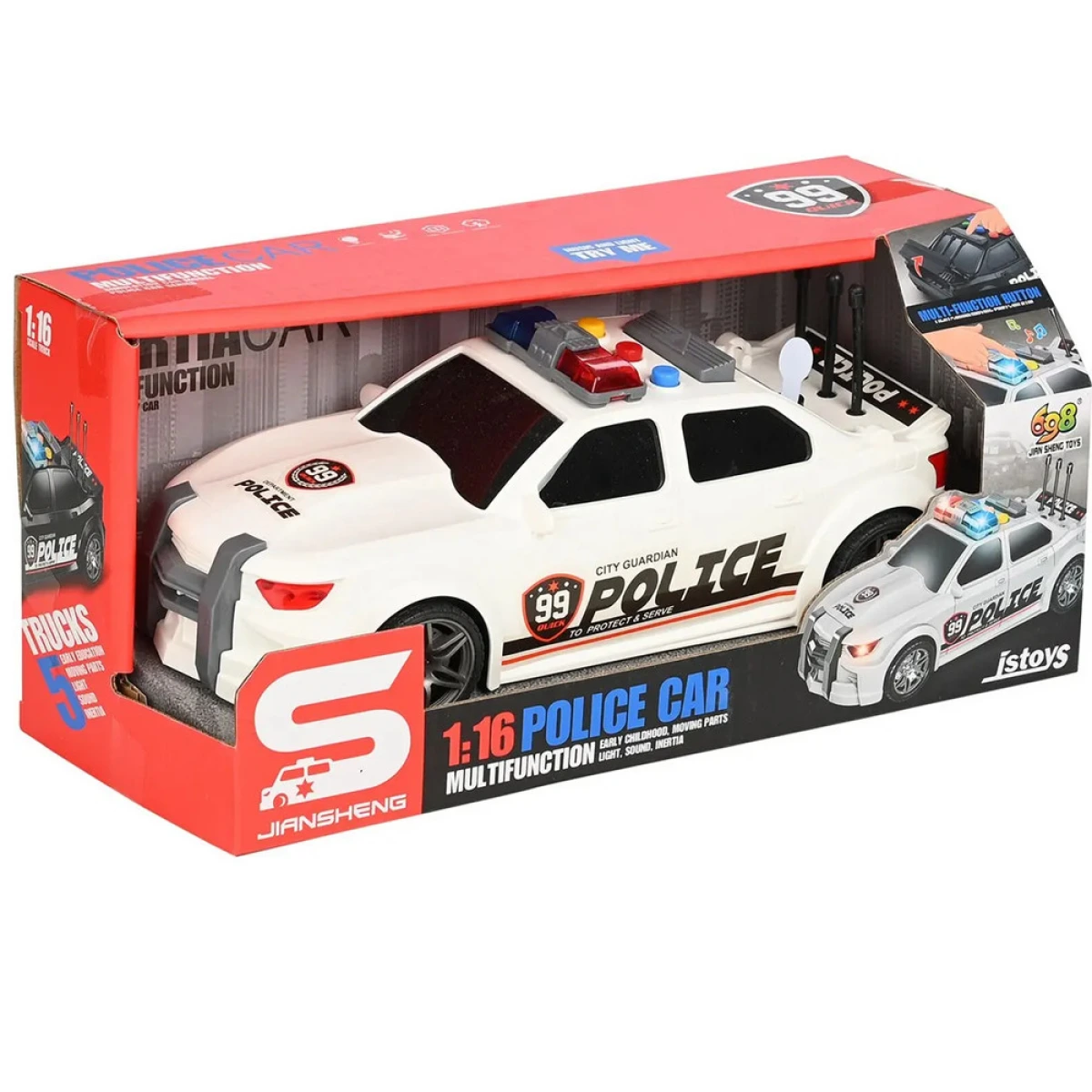 KIDER TOYS ΑΥΤΟΚΙΝΗΤΟ ΑΣΤΥΝΟΜΙΚΟ FRICTION JS124B